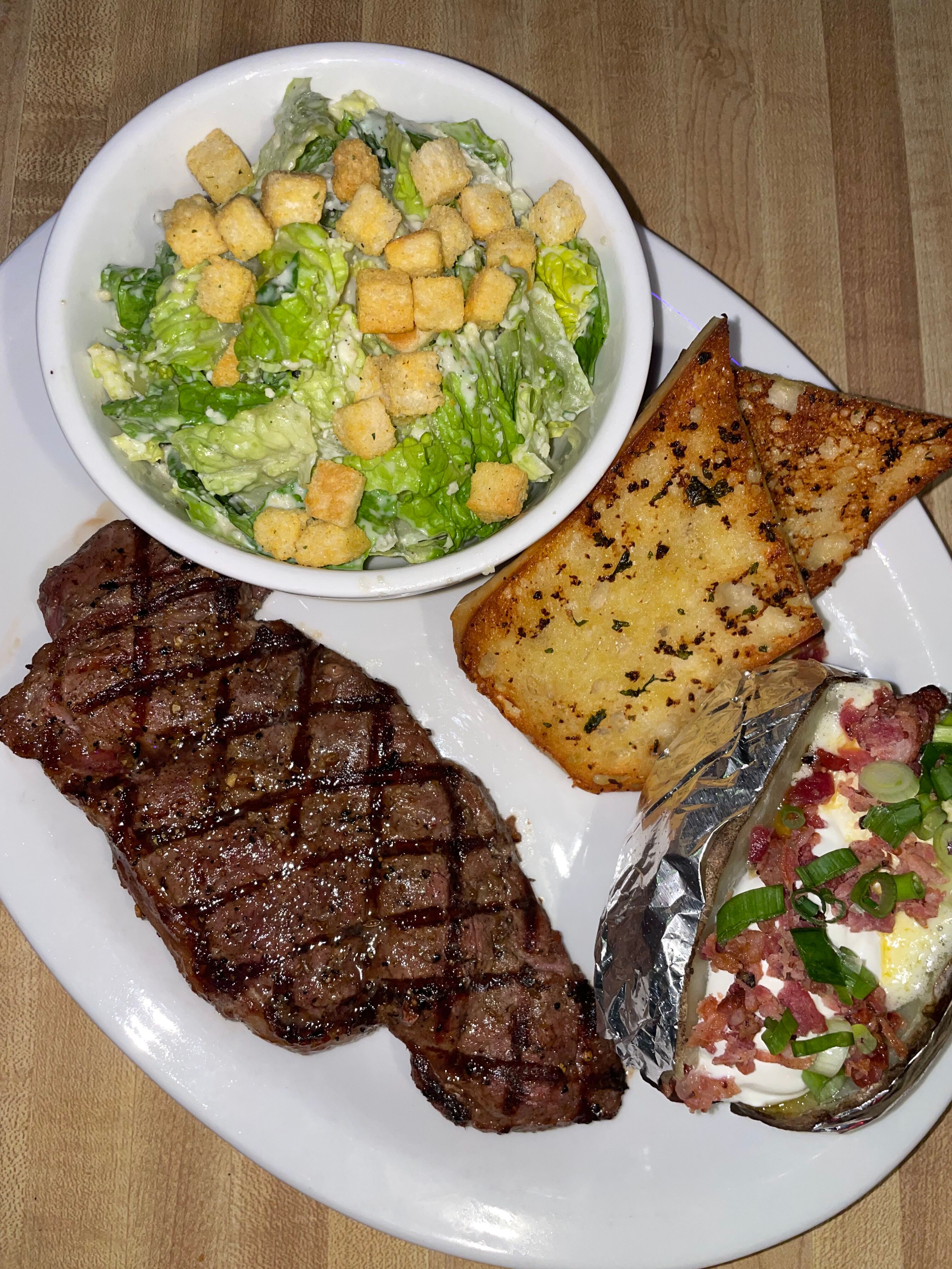12oz New York Steak Dinner