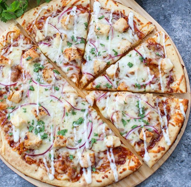 Garlic Chicken Ranch Pizza